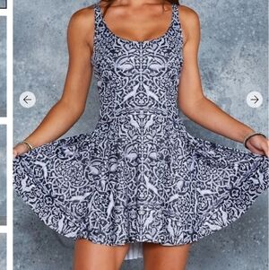 BM Spanish Carving Evil Skater Dress